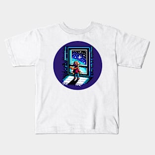 Pixelart Adventure - 8-bit Digital Exploration Design Kids T-Shirt